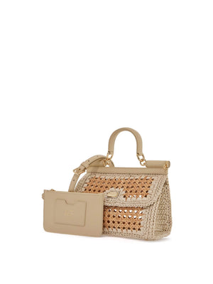 Sicily Straw Raffia Handbag-Dolce & Gabbana-JOHN JULIA