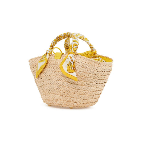 DOLCE & GABBANA-Small Straw Kendra Shopper Bag -JOHN JULIA.