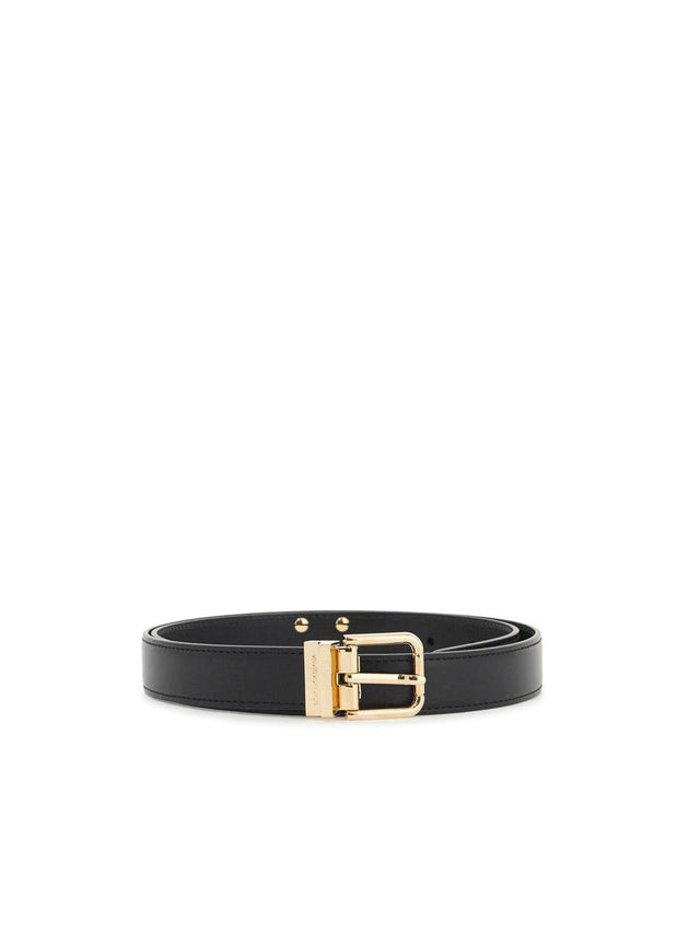 Smooth Leather Belt-Dolce & Gabbana-JOHN JULIA