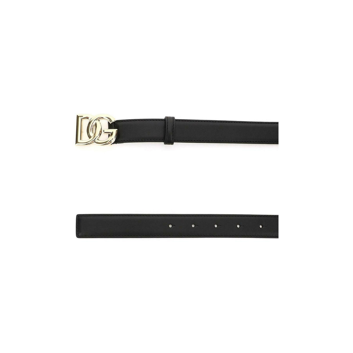 DG Buckle Leather Belt.