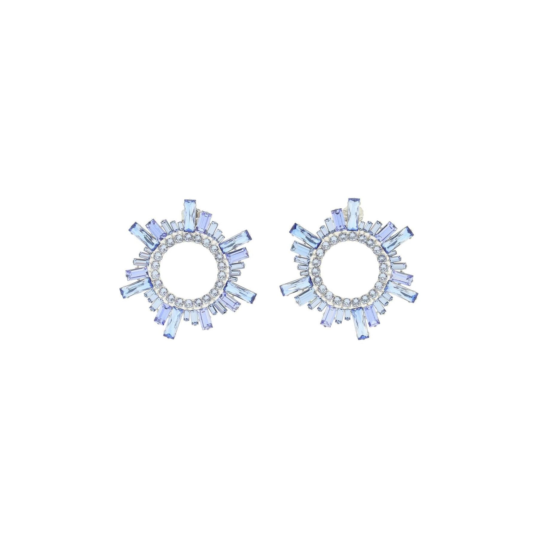 Sapphire Crystal Begum Buckle Earrings