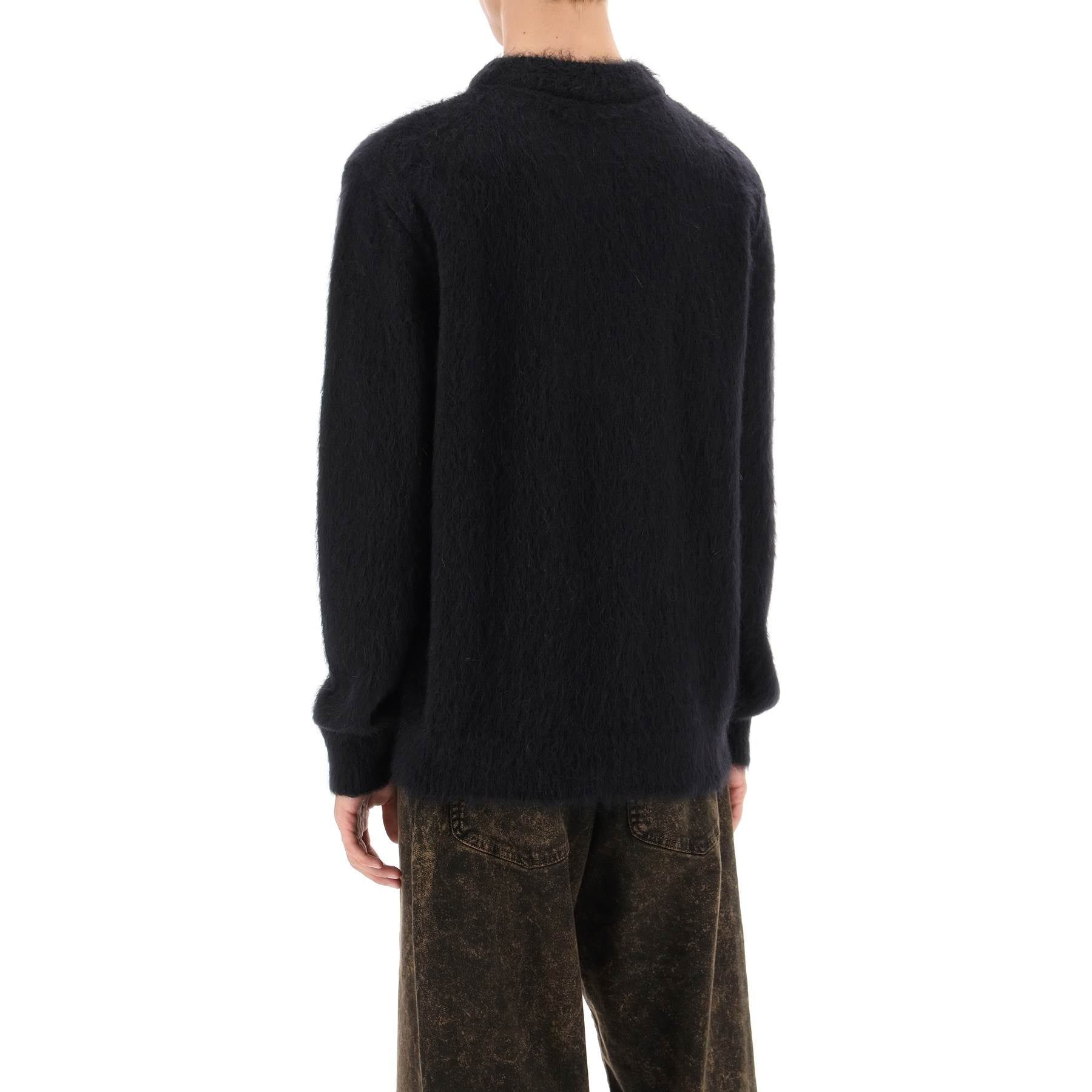 Retro Brushed Mohair Pullover