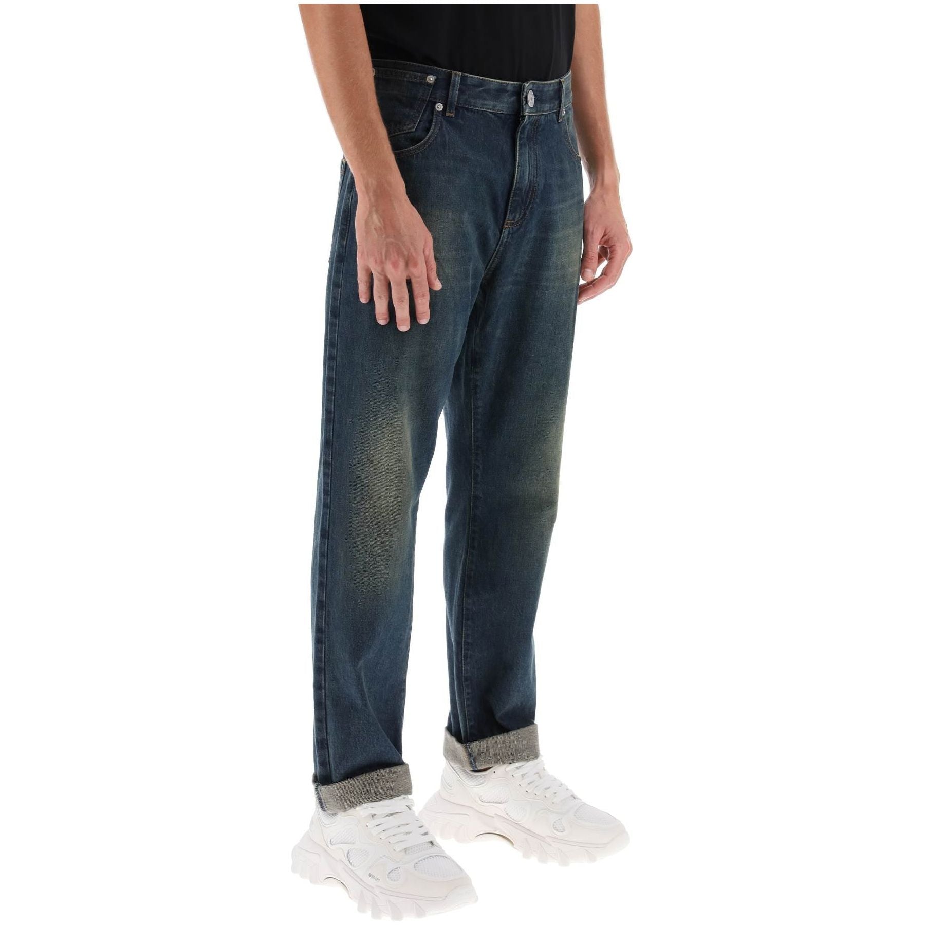 Vintage Cotton Denim Jeans