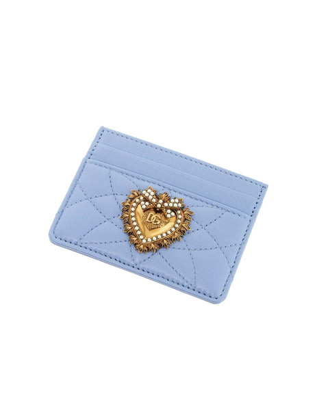 Devotion Quilted Leather Card Holder Dolce & Gabbana