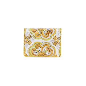 DOLCE & GABBANA-Majolica-Print 3.5 Continental Wallet -JOHN JULIA.