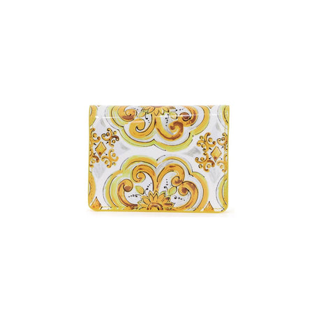 DOLCE & GABBANA-Majolica-Print 3.5 Continental Wallet -JOHN JULIA.