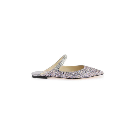 Bing Glittered Flat Mules.