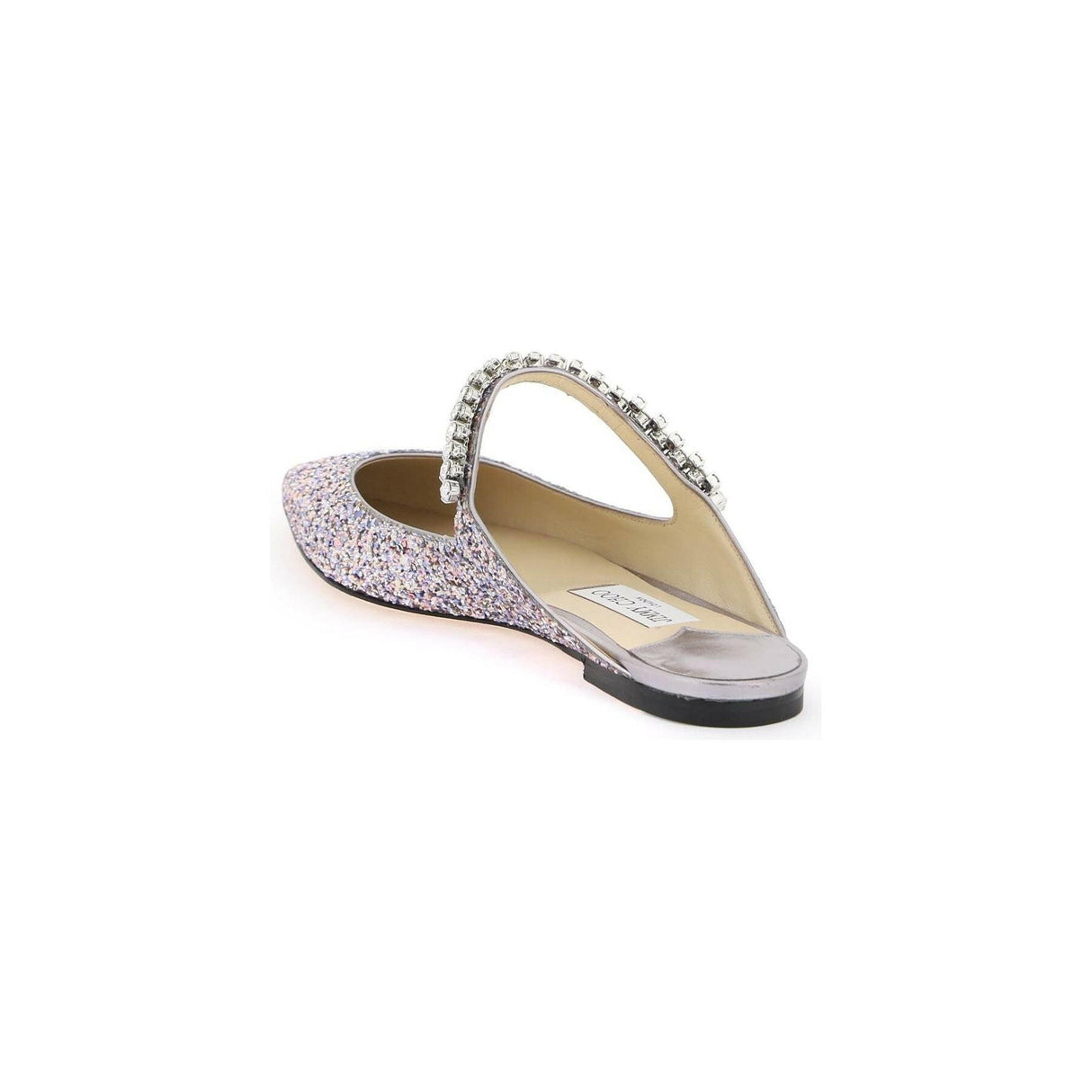 Bing Glittered Flat Mules.