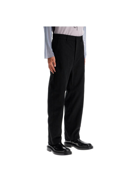 Straight Leg Twill Trousers In Nine Words