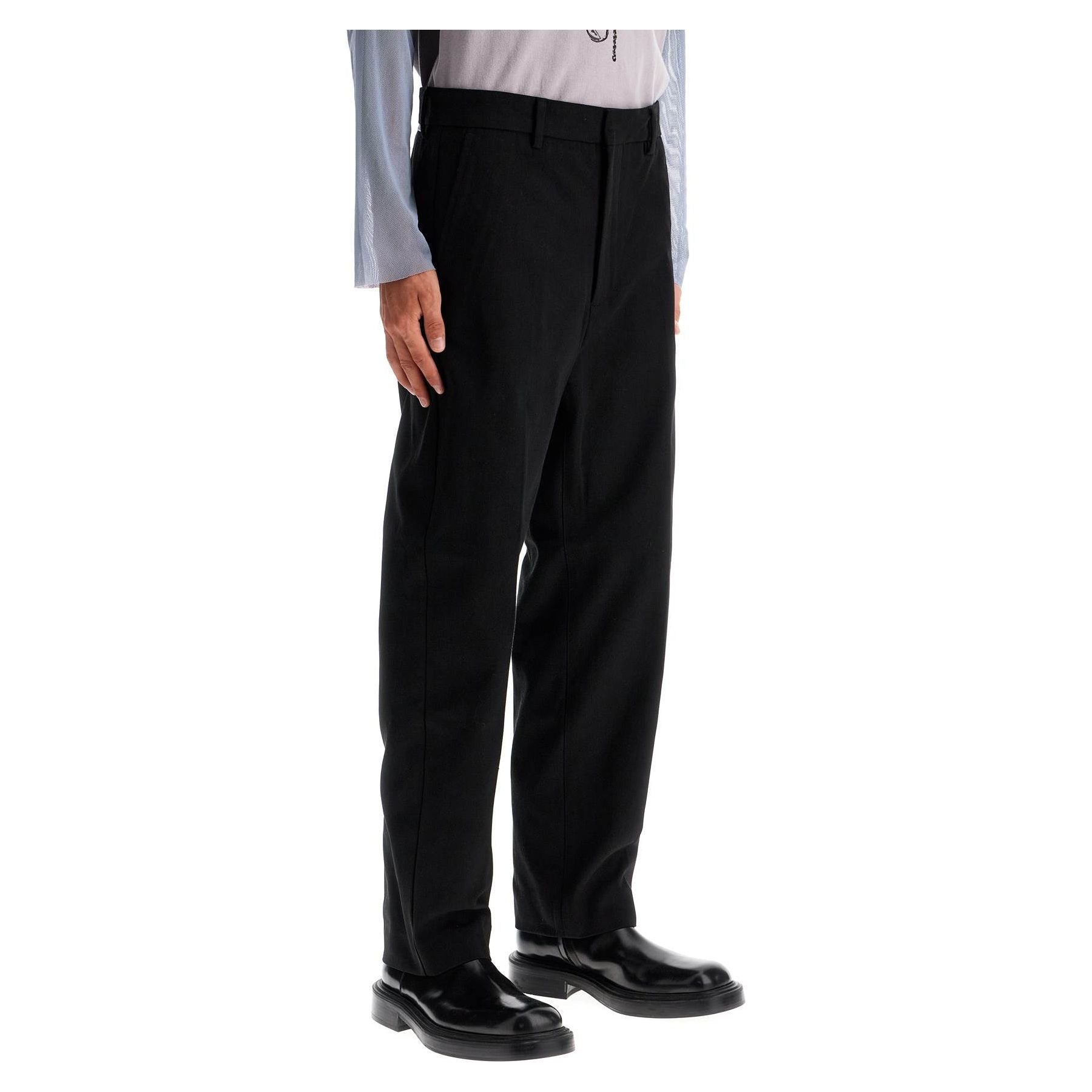 Straight Leg Twill Trousers In Nine Words