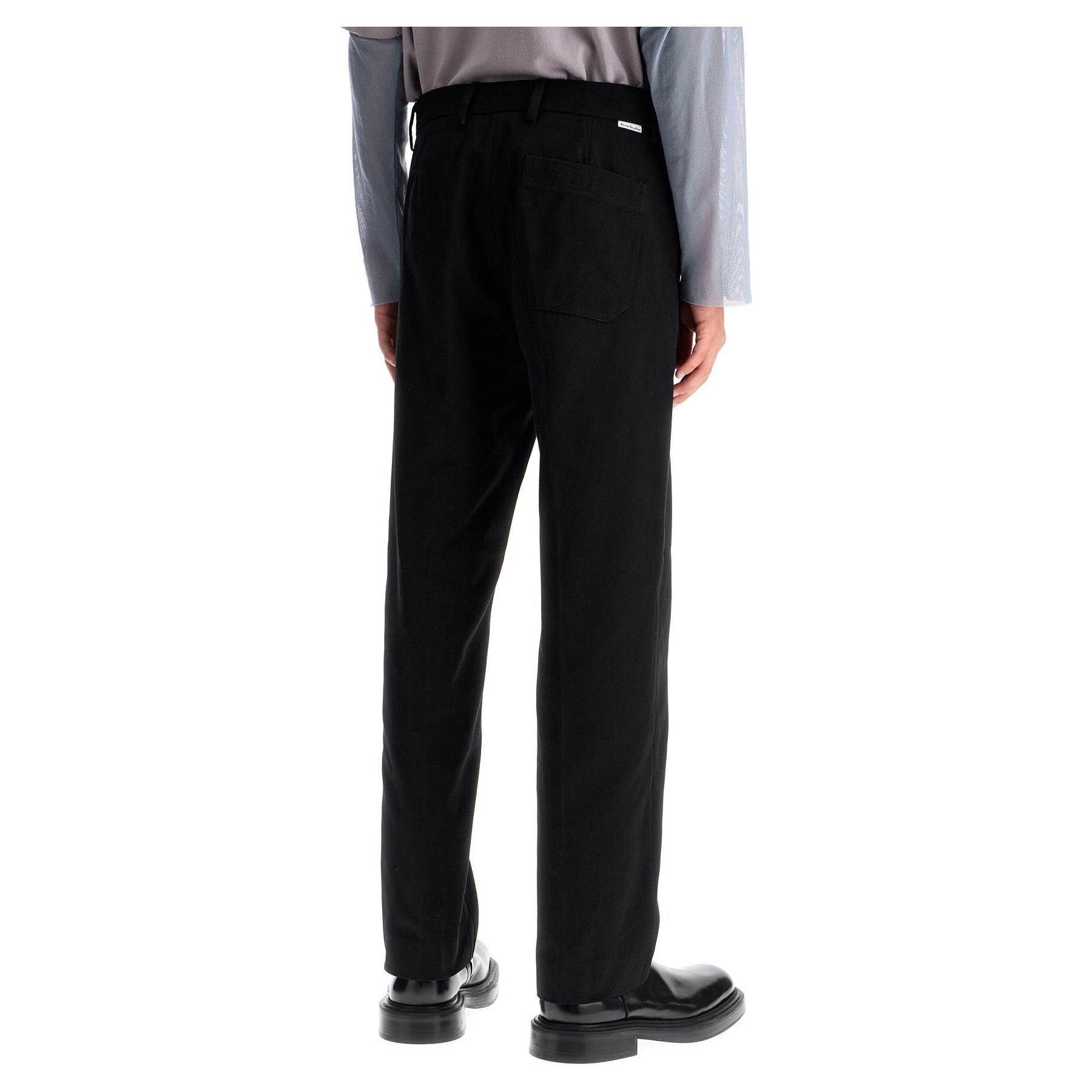 Straight Leg Twill Trousers In Nine Words