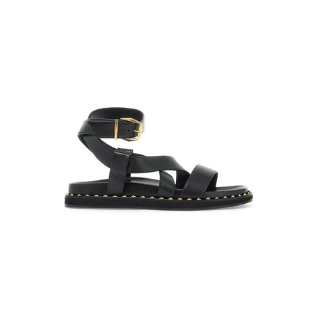 Blaise Flat Leather Sandals.