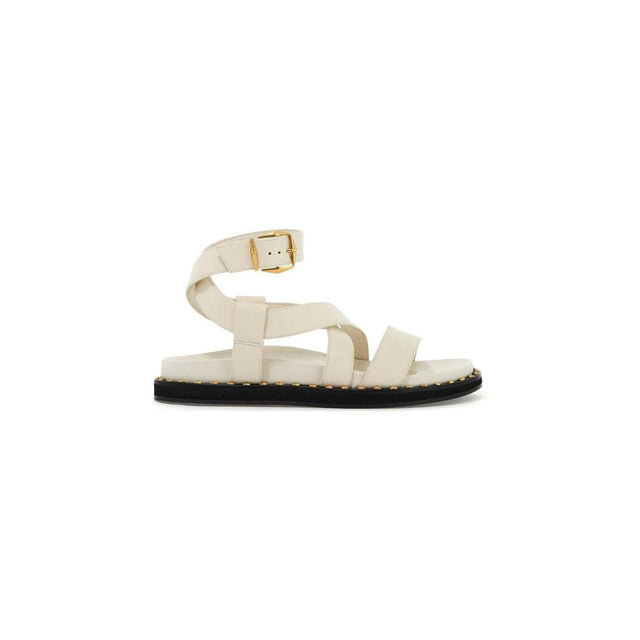 Blaise Flat Leather Sandals.