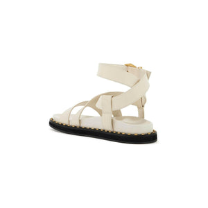 Blaise Flat Leather Sandals.