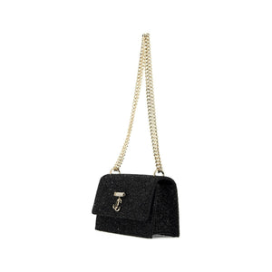 Bohemia Flap Glitter Chain Shoulder Bag.