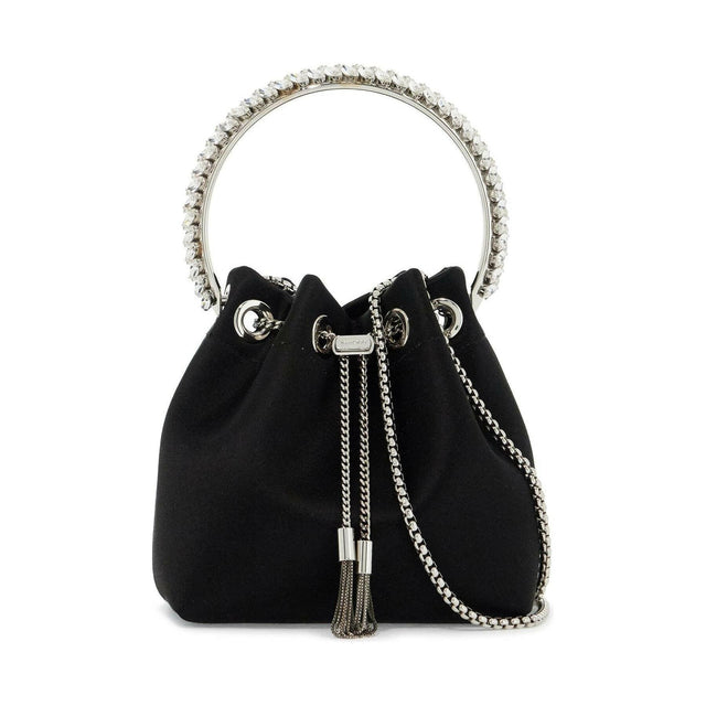 Satin Crystal Handle Bon Bon Handbag.