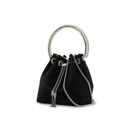 Satin Crystal Handle Bon Bon Handbag.