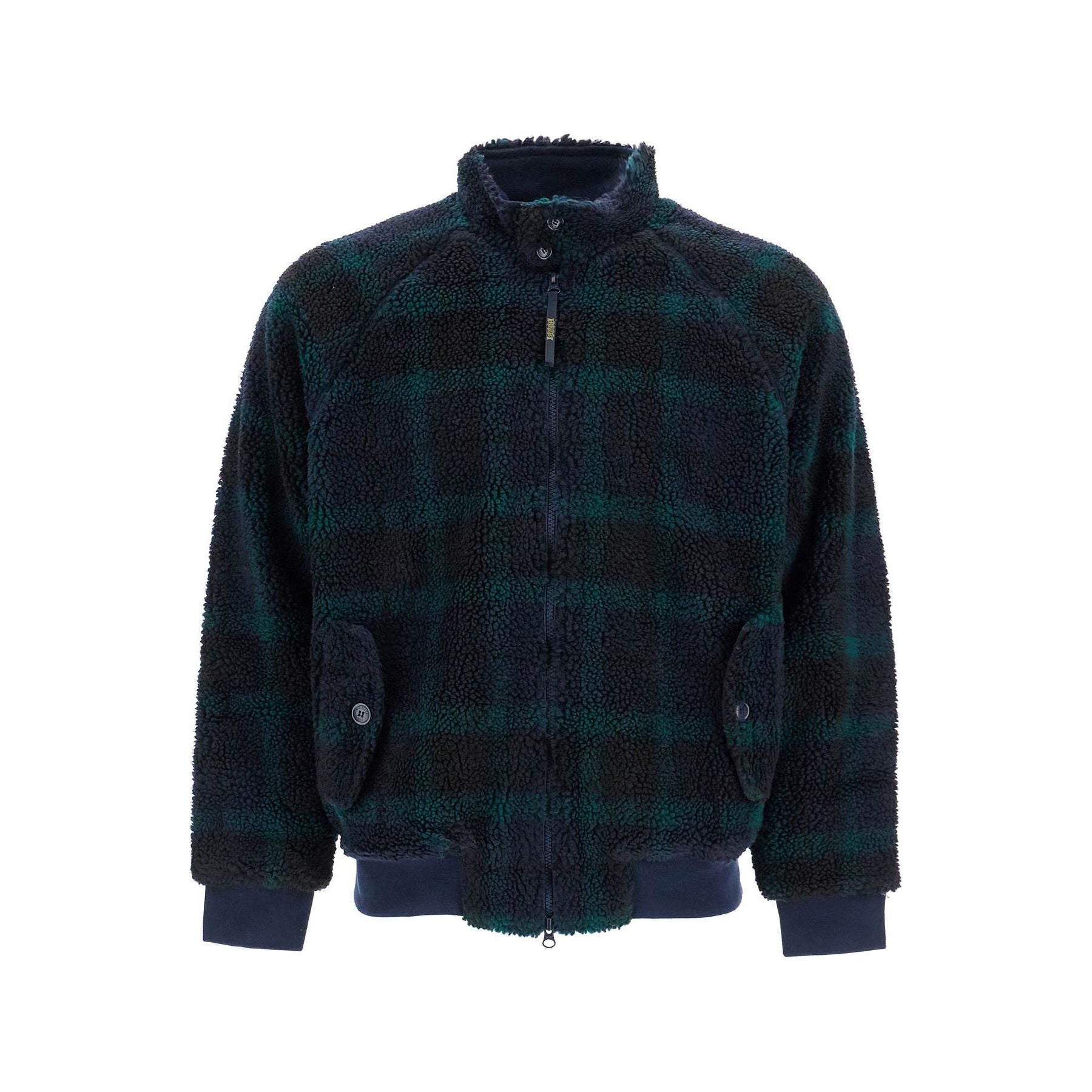 G9 Curly Fleece Plaid Jacket