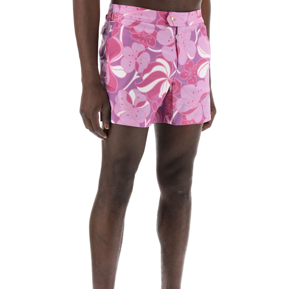 Floral Patterned Technical Shorts