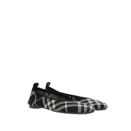 Baby Check Knit Ballerinas-BURBERRY-JOHN JULIA