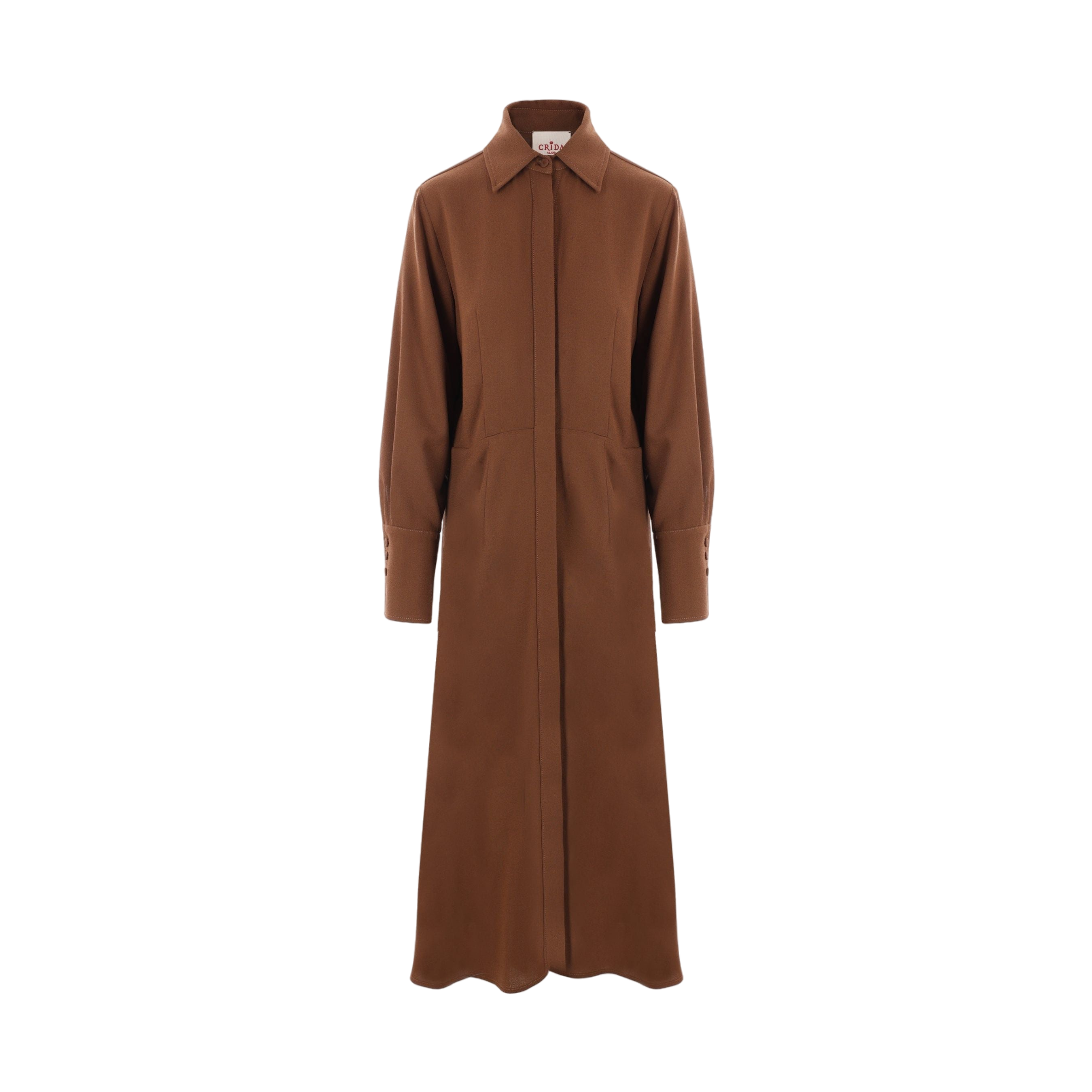 Baldo Crepe Shirt Dress-CRIDA-JOHN JULIA