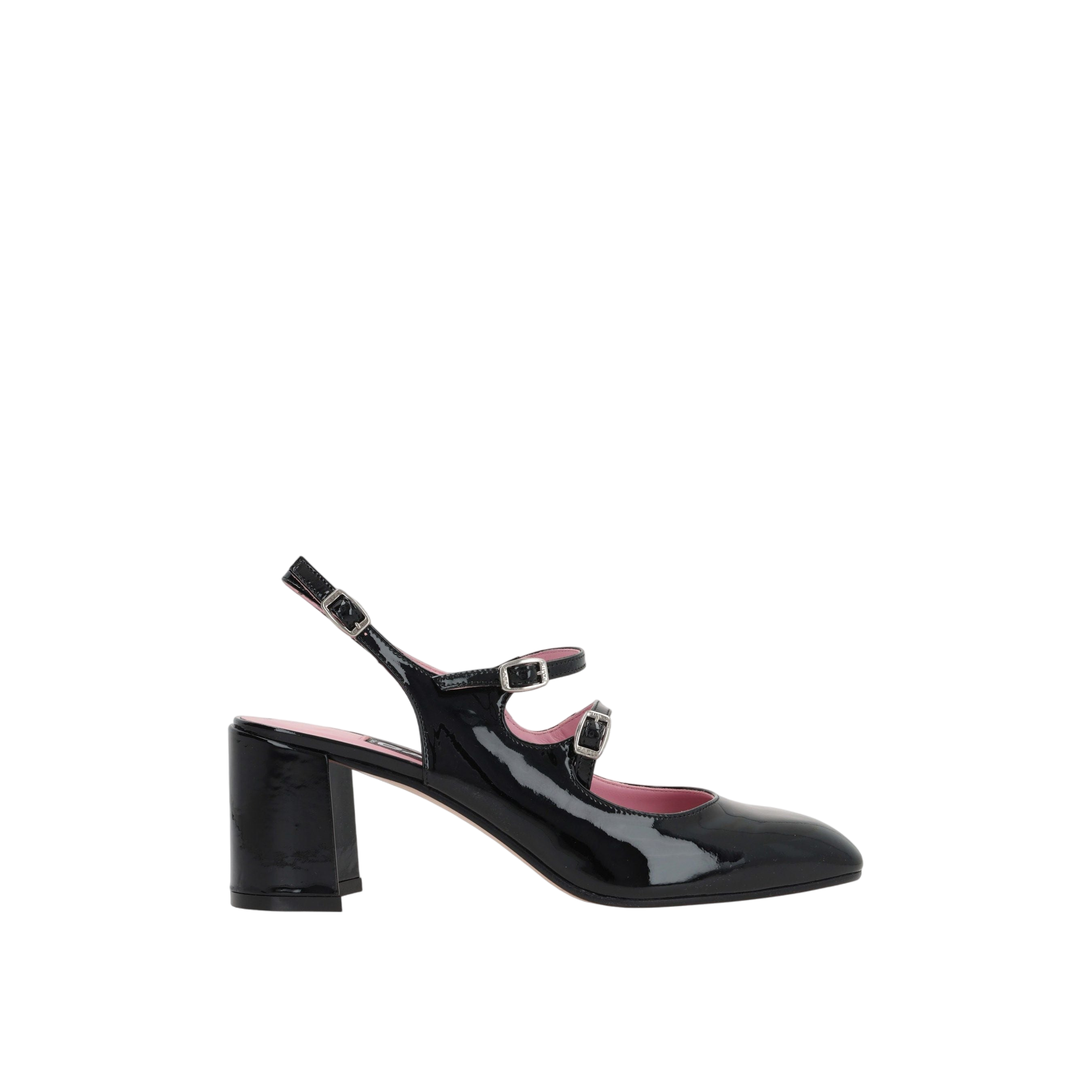 Banana Patent Leather Mary-Jane Slingbacks-CAREL PARIS-JOHN JULIA