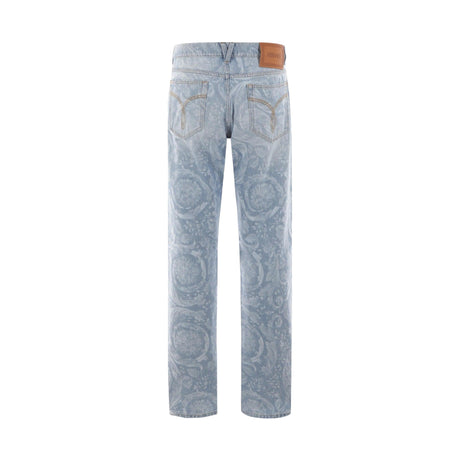 Barocco Silhouette Denim Jeans-VERSACE-JOHN JULIA