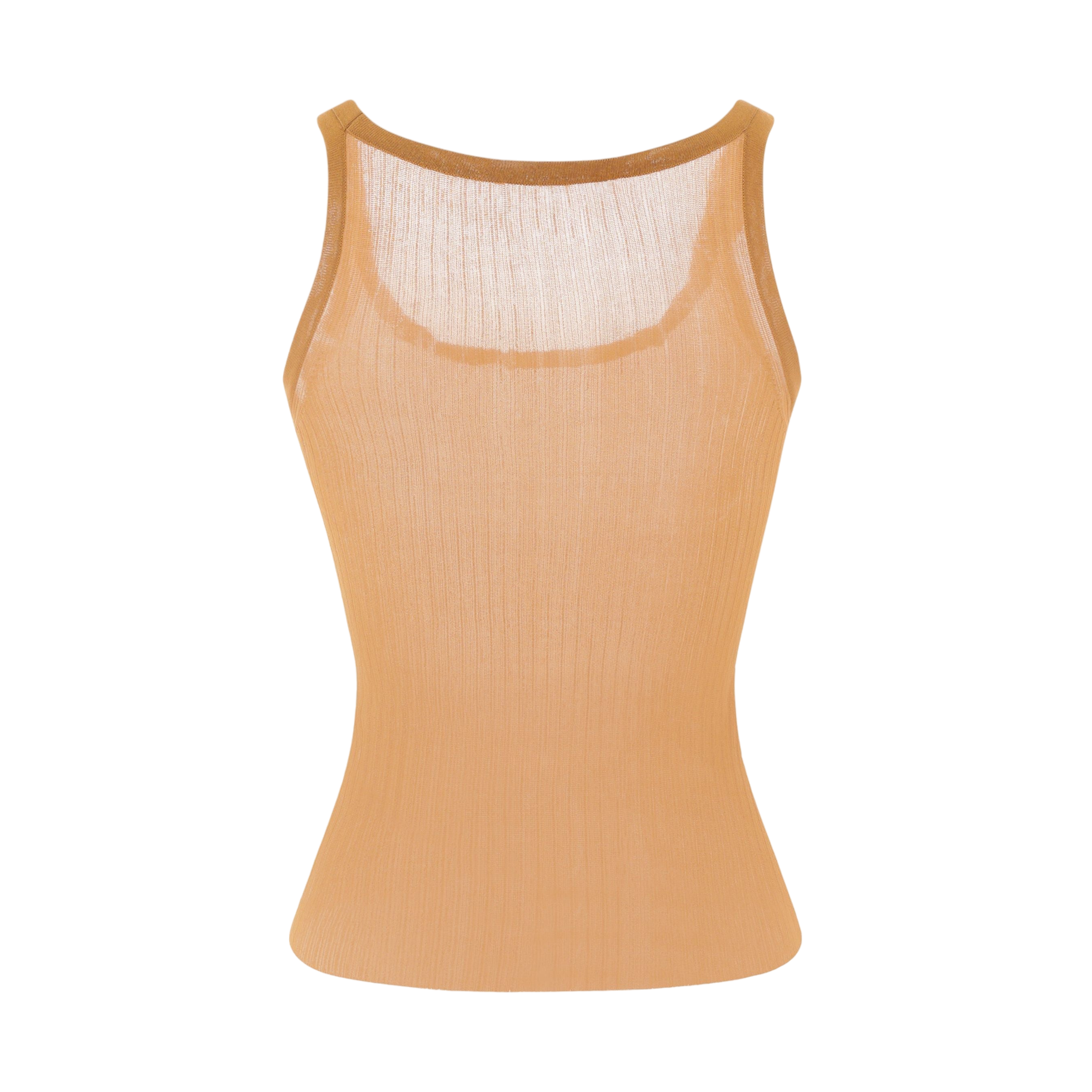 Bastia Ribbed Silk Sleeveless Top-MAX MARA-JOHN JULIA