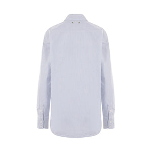 Batilda Striped Cotton Shirt-GOLDEN GOOSE-JOHN JULIA