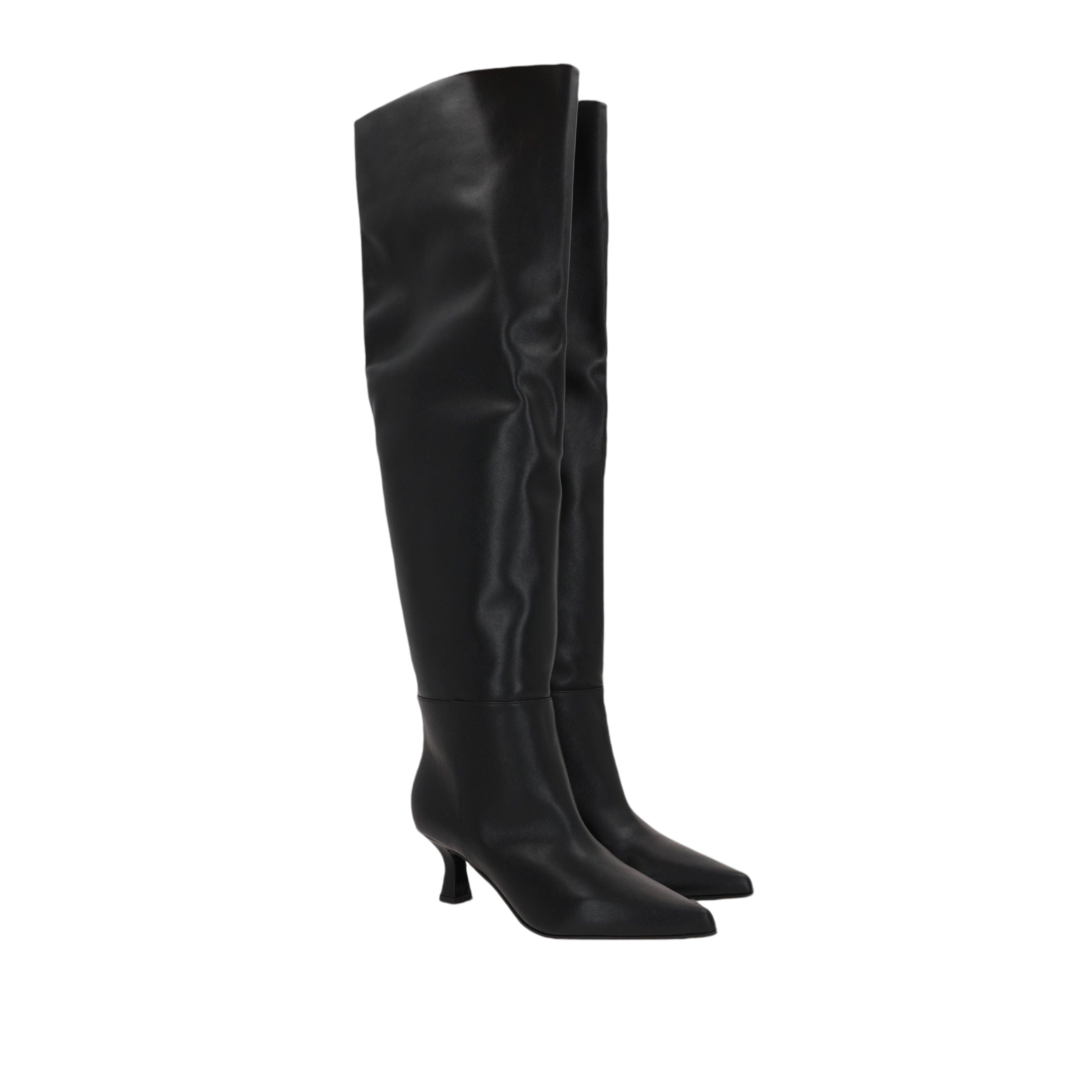 Bea Smooth Leather Over-the-Knee Boots-3JUIN-JOHN JULIA