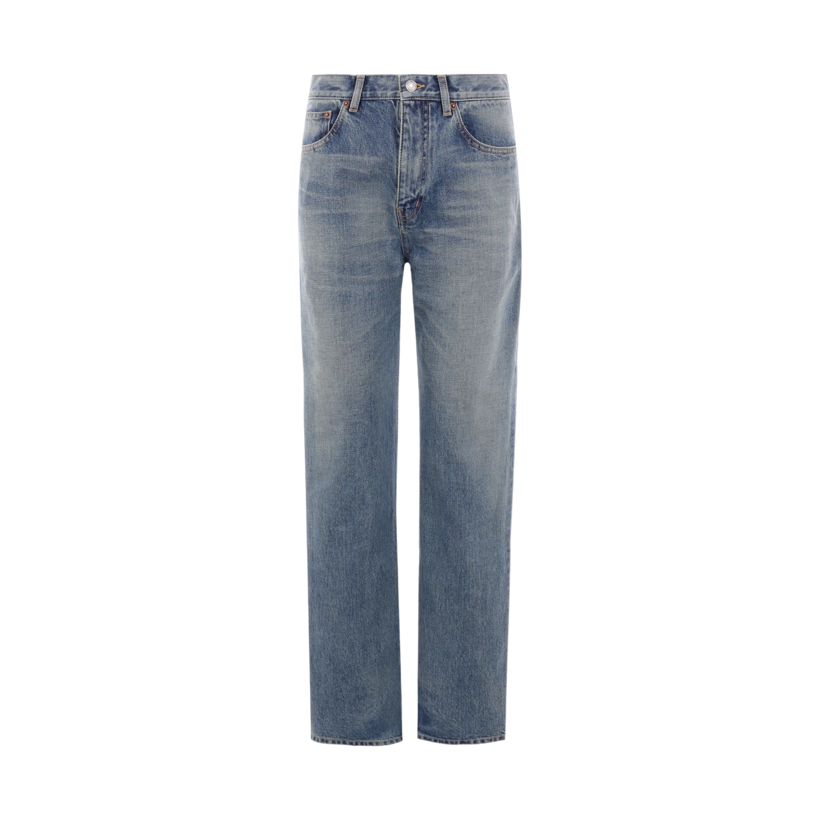 Benjamin Straight-leg Denim Jeans-SAINT LAURENT-JOHN JULIA