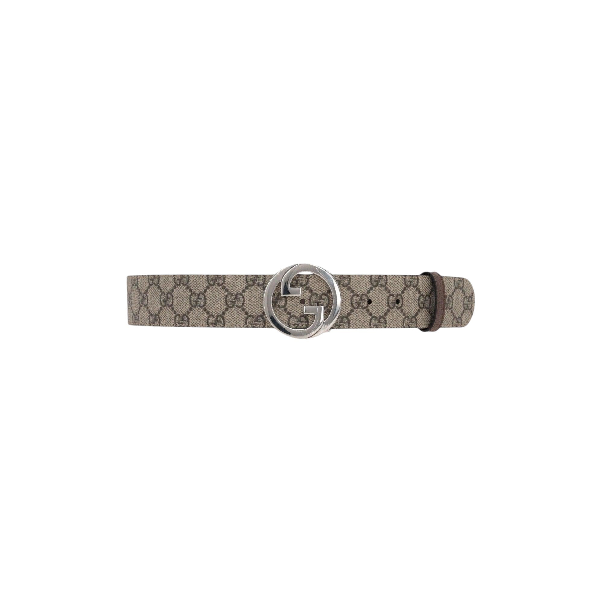 Blondie GG Supreme Canvas Belt-GUCCI-JOHN JULIA