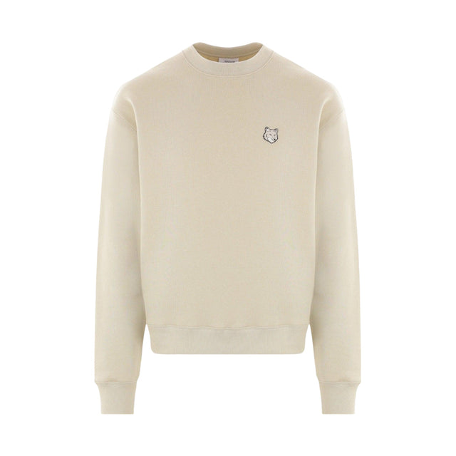 Bold Fox Head Patch Jersey Sweatshirt-MAISON KITSUNÉ-JOHN JULIA