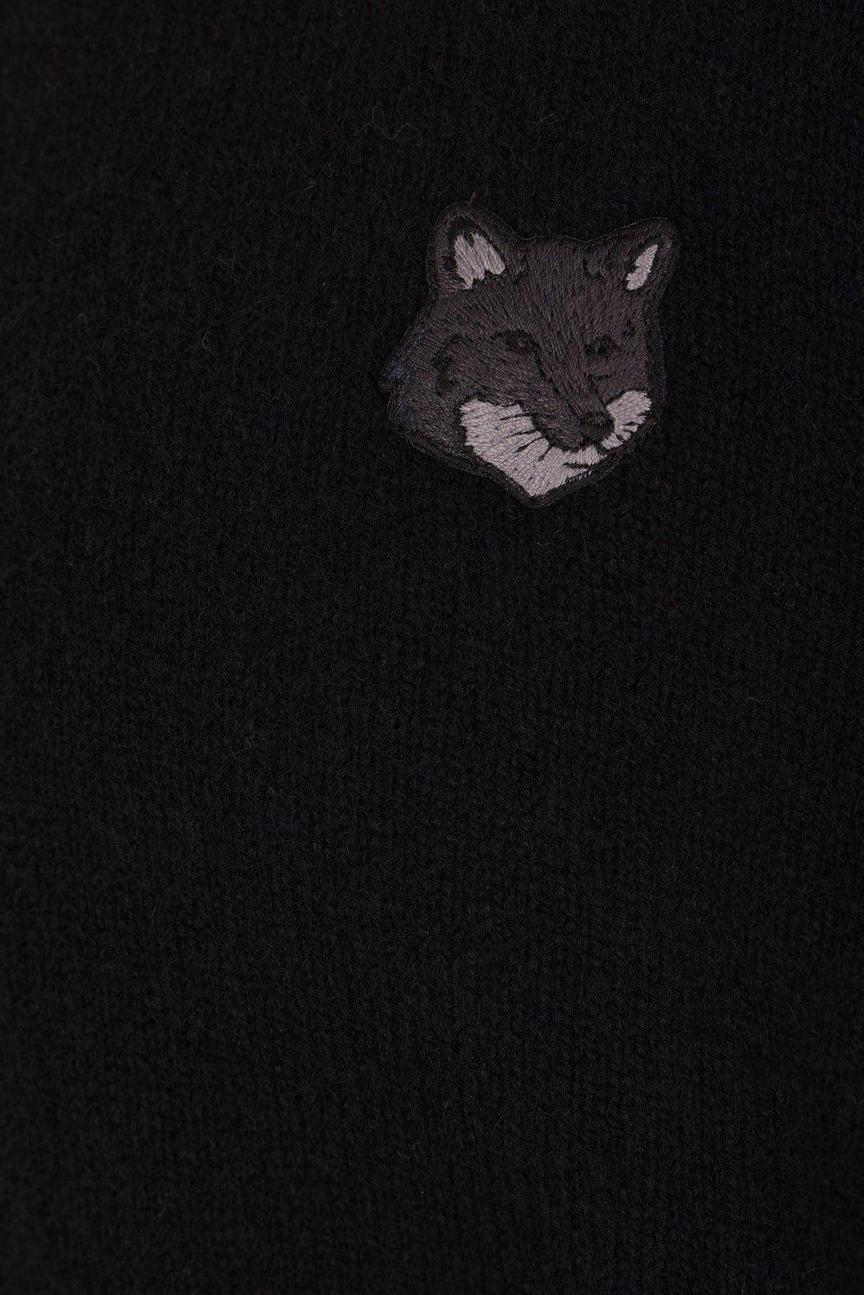 Bold Fox Head Patch Wool Sweater-MAISON KITSUNÉ-JOHN JULIA