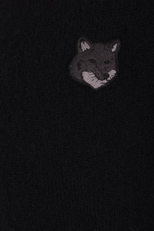 Bold Fox Head Patch Wool Sweater-MAISON KITSUNÉ-JOHN JULIA