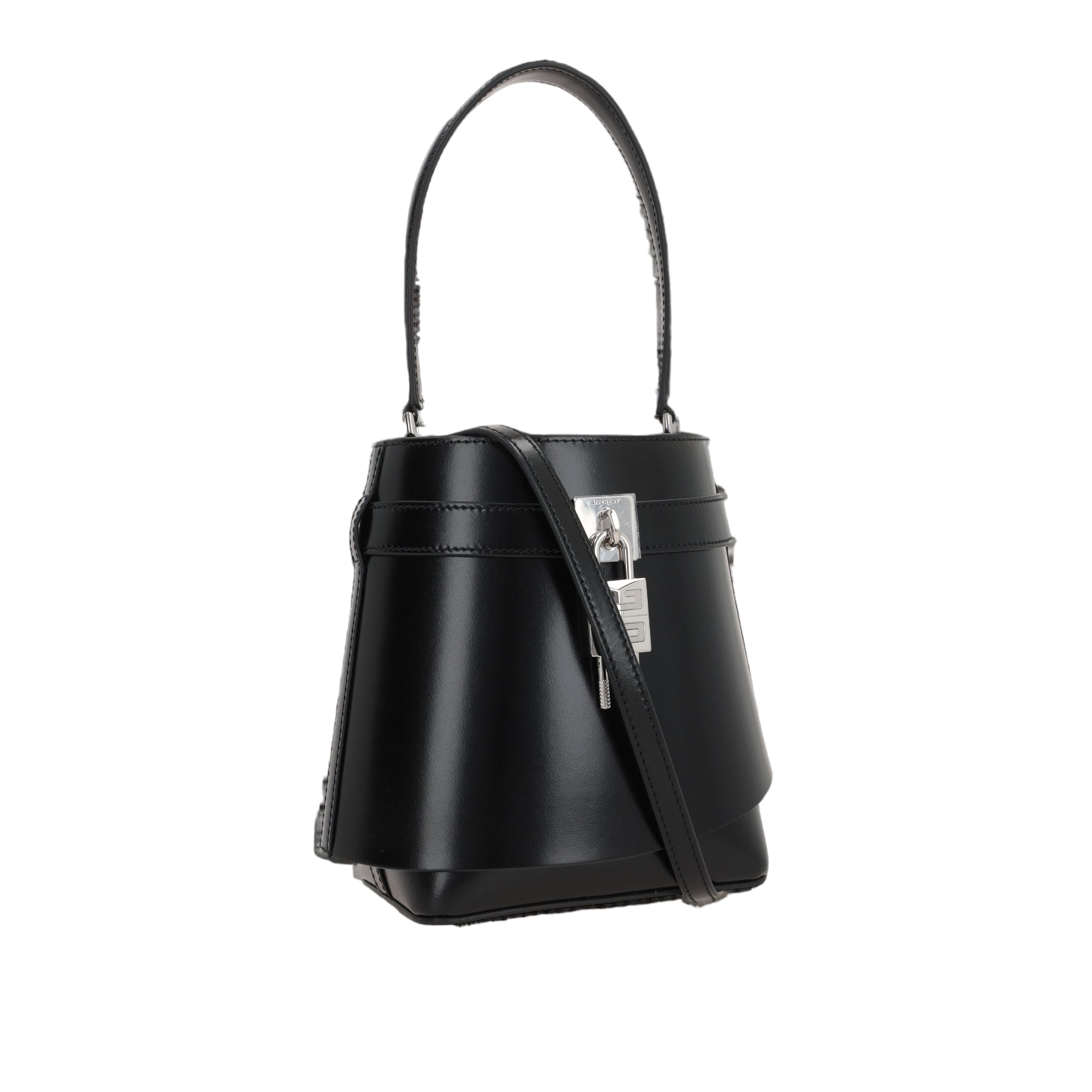 Box Leather Shark Lock Bucket Bag-GIVENCHY-JOHN JULIA