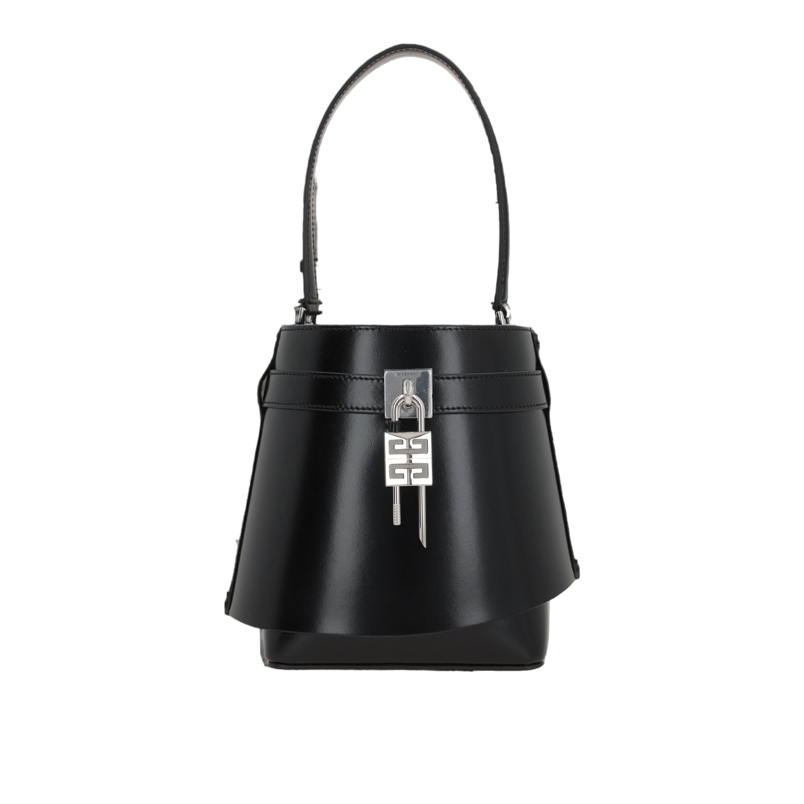 Box Leather Shark Lock Bucket Bag-GIVENCHY-JOHN JULIA