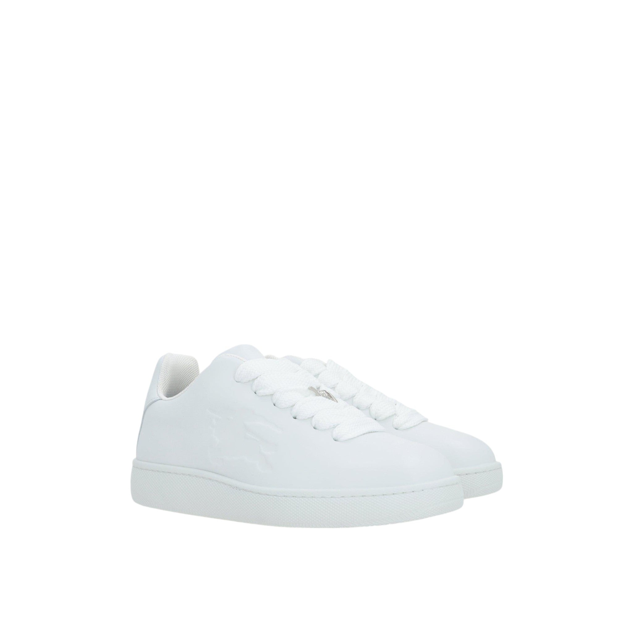 Box Smooth Leather Sneakers-BURBERRY-JOHN JULIA