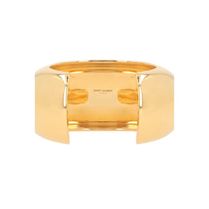 Brass Chunky Cuff-SAINT LAURENT-JOHN JULIA