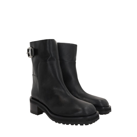 Brooklyn Shiny Leather Biker Boots-JIMMY CHOO-JOHN JULIA