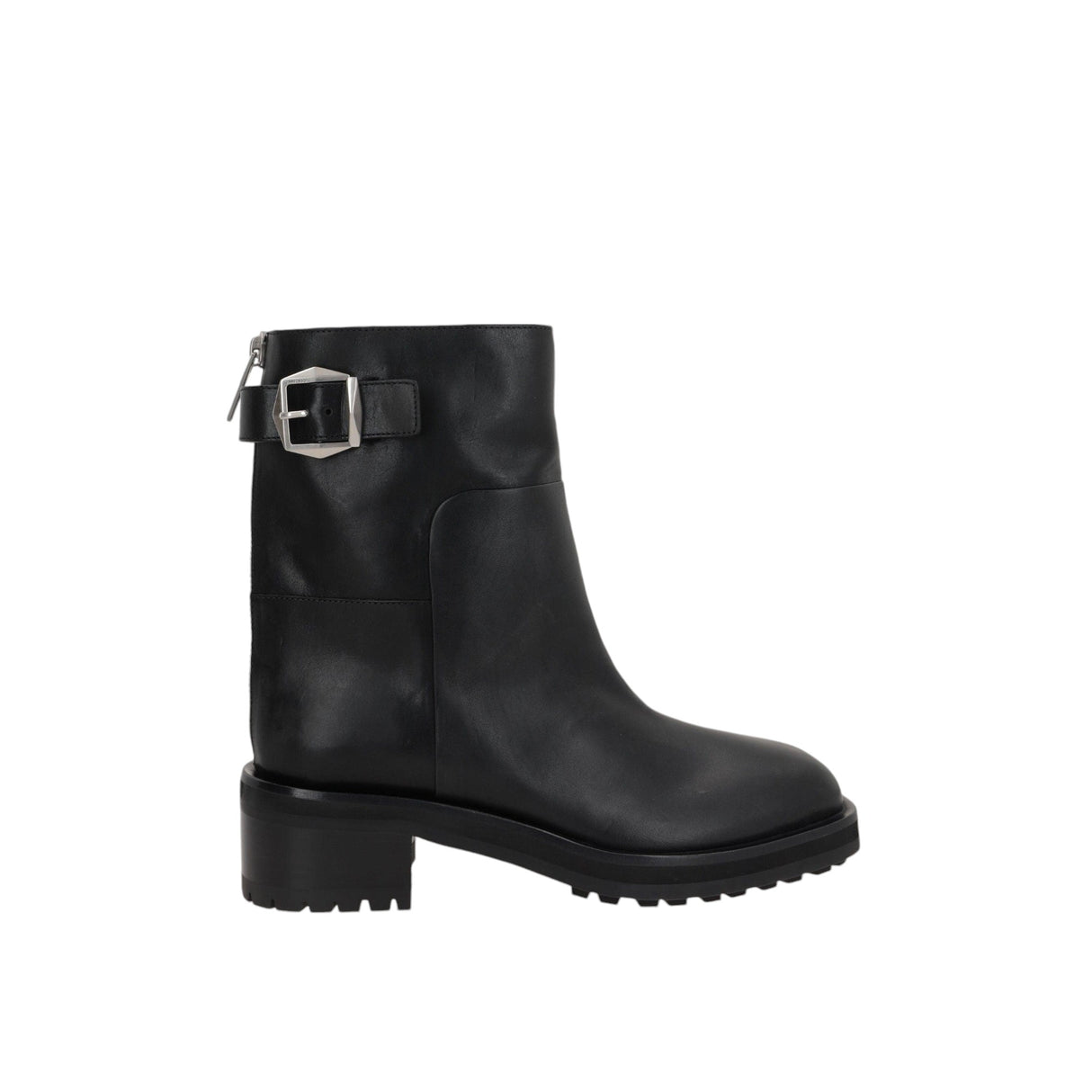 Brooklyn Shiny Leather Biker Boots-JIMMY CHOO-JOHN JULIA