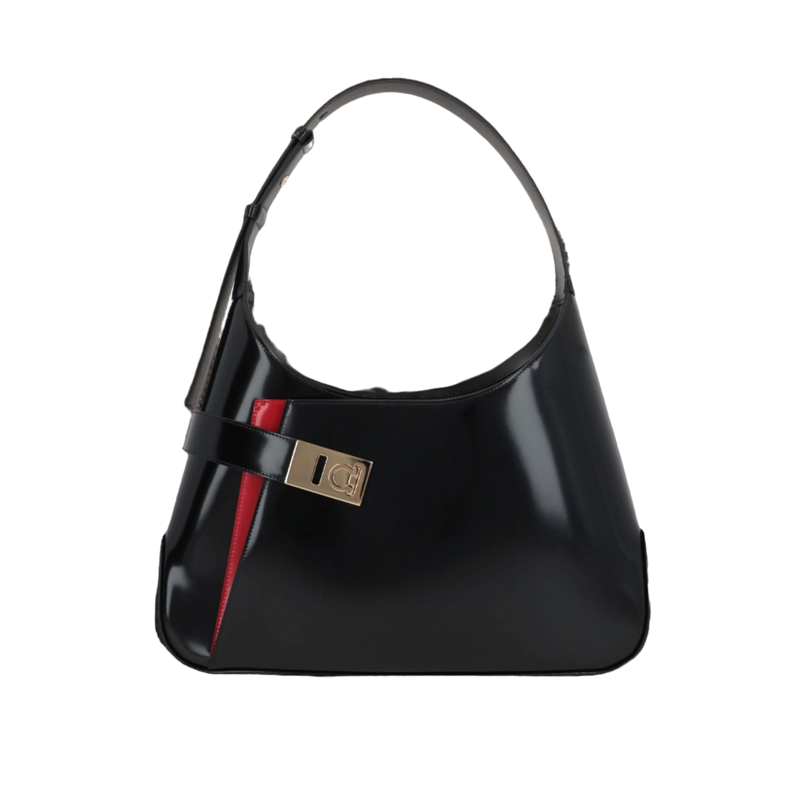 Brushed Leather Arch Hobo Bag-FERRAGAMO-JOHN JULIA