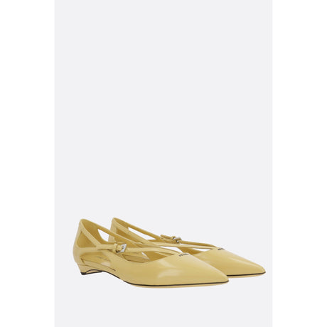 Brushed Leather Ballet Flats-PRADA-JOHN JULIA