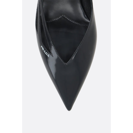 Brushed Leather Ballet Flats-PRADA-JOHN JULIA