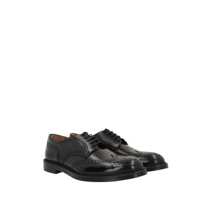 Brushed Leather Derby Shoes-DOUCAL'S-JOHN JULIA