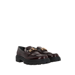 Brushed Leather Fringed Loafers-TOD'S-JOHN JULIA