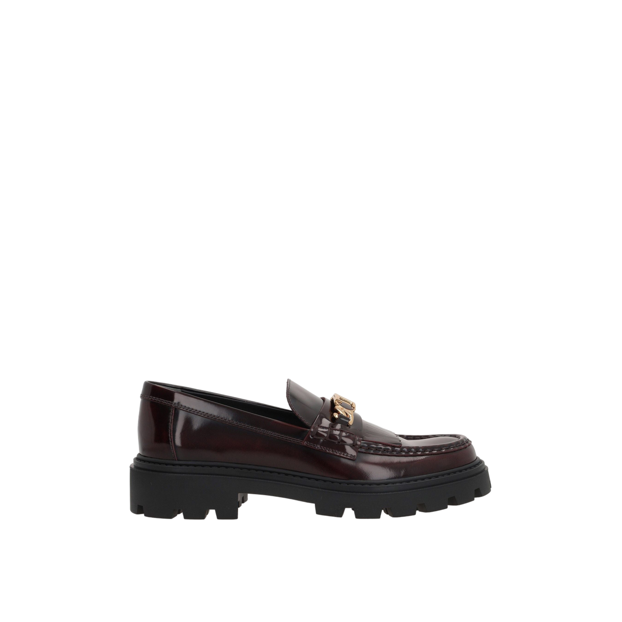 Brushed Leather Fringed Loafers-TOD'S-JOHN JULIA