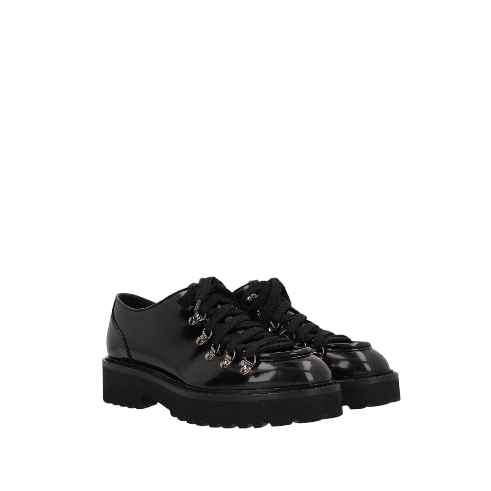 Brushed Leather Lace-up Shoes-DOUCAL'S-JOHN JULIA