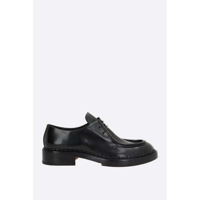 Brushed Leather Lace-up Shoes-SANTONI-JOHN JULIA