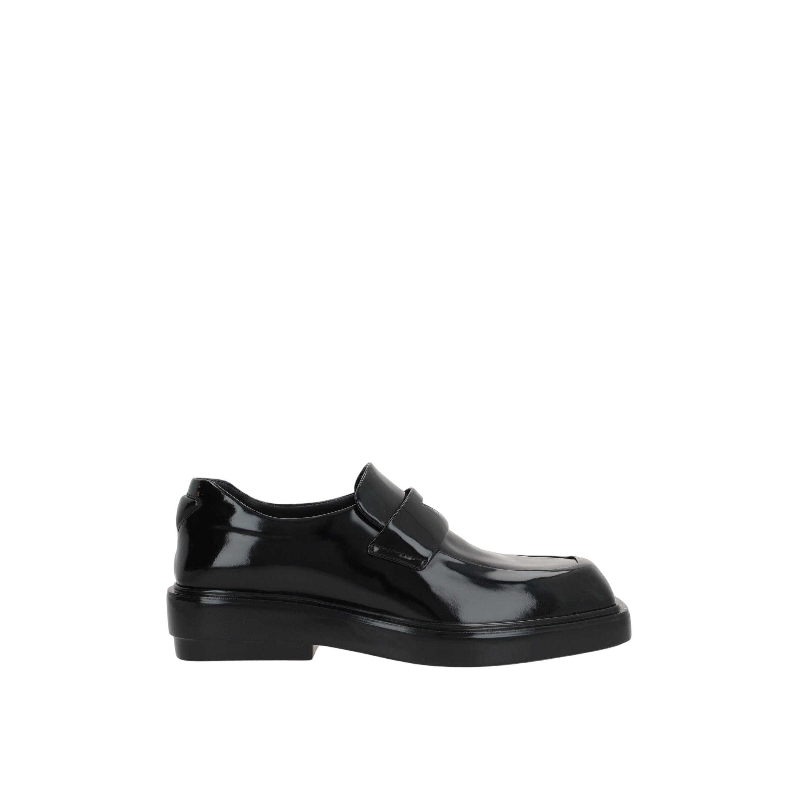 Brushed Leather Loafers-PRADA-JOHN JULIA